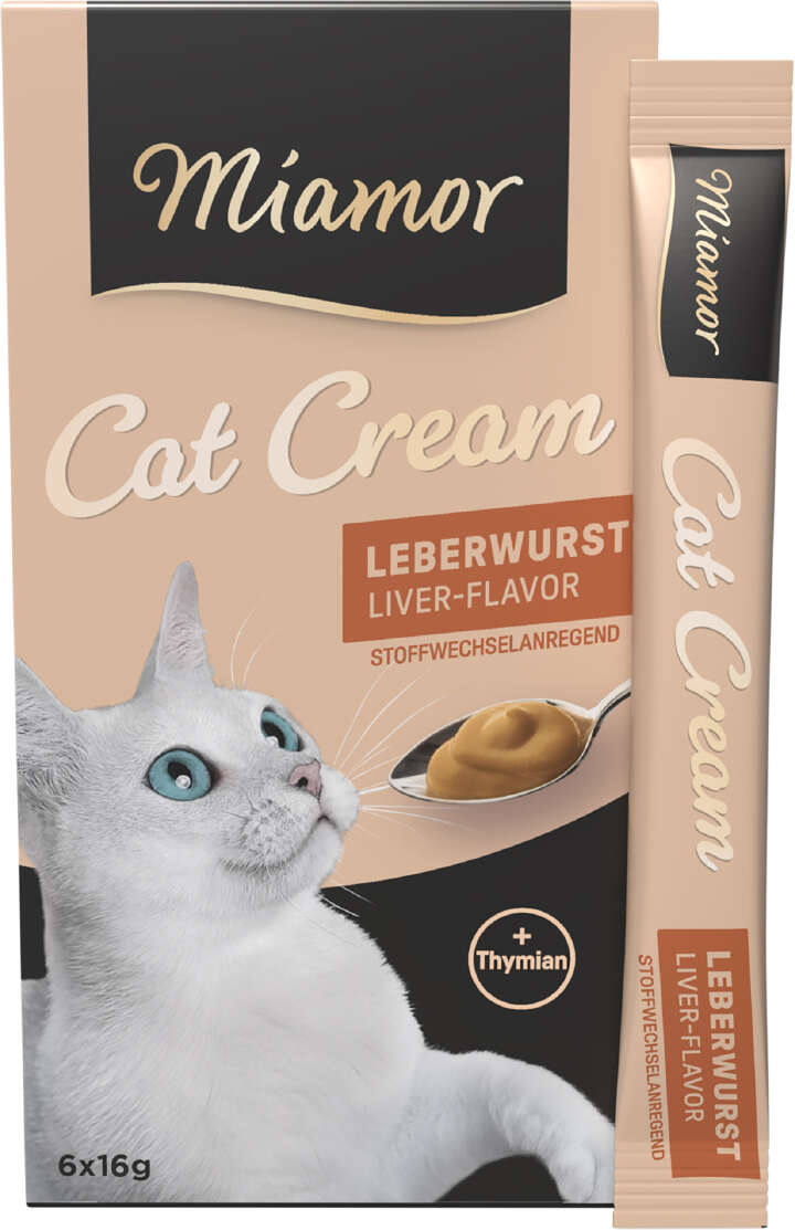 Miamor Katzenleckerli Cat Cream Leberwurst Cream 6x15 g